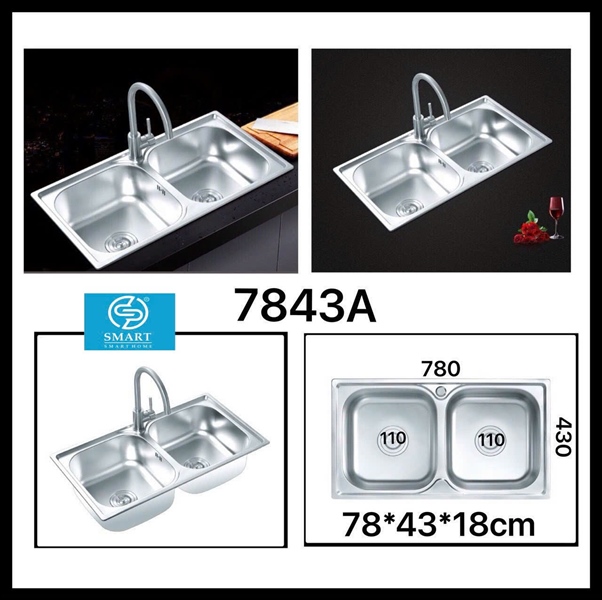 CHẬU RỬA CHÉN 7843A