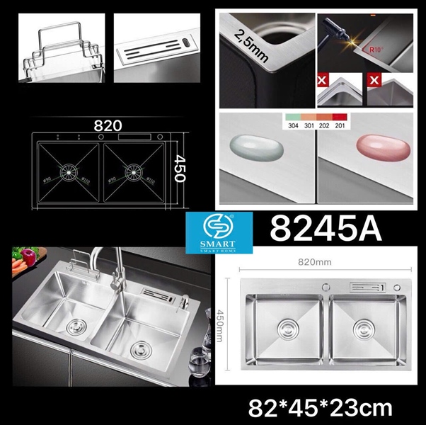 CHẬU RỬA CHÉN 8245A