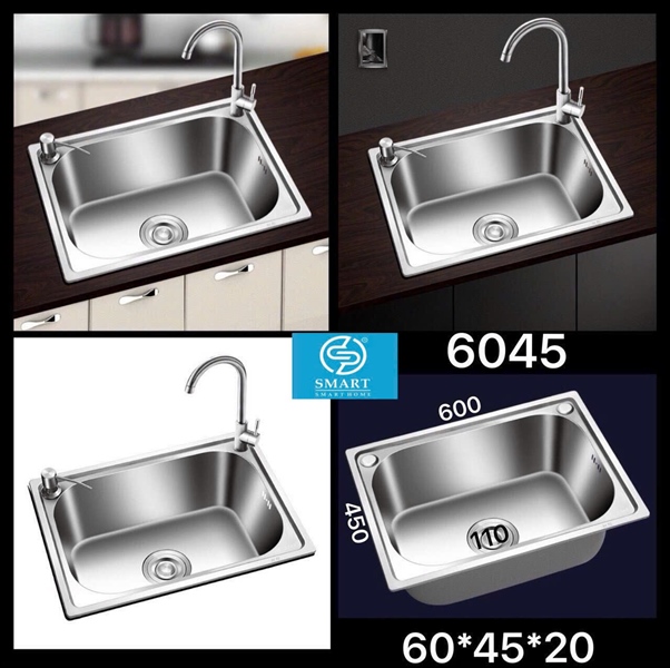 CHẬU RỬA CHÉN 6045 INOX
