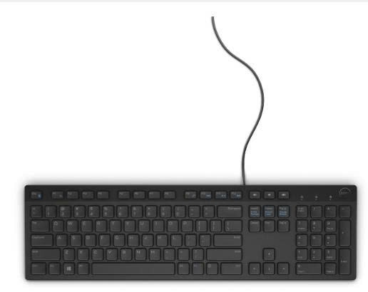 Bàn phím DELL có dây KB216-BK (Đồng bộ) (6T)