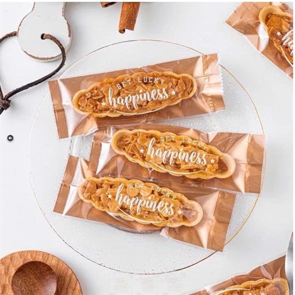 Túi bánh thuyền màu nâu Happiness ~100c