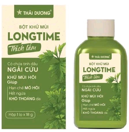 Bột khử mùi Longtime (Hộp 01 lọ x 18g) - Sao Thái Dương