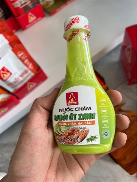 Nước chấm muối ớt xanh chấm hải sản