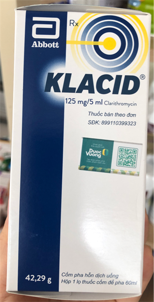 KLACID 125MG/5ML BOTTLE 60ML