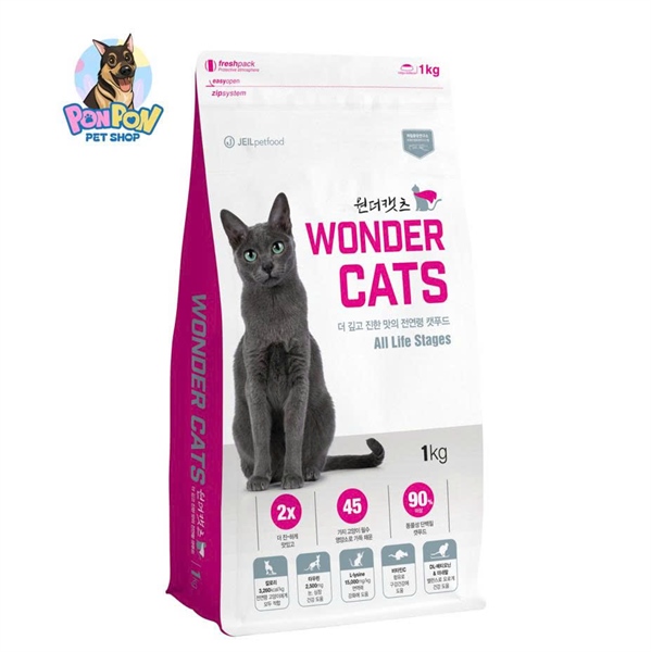 Hạt Wonder Cats cho Mèo Mọi Lứa Tuổi gói 1kg