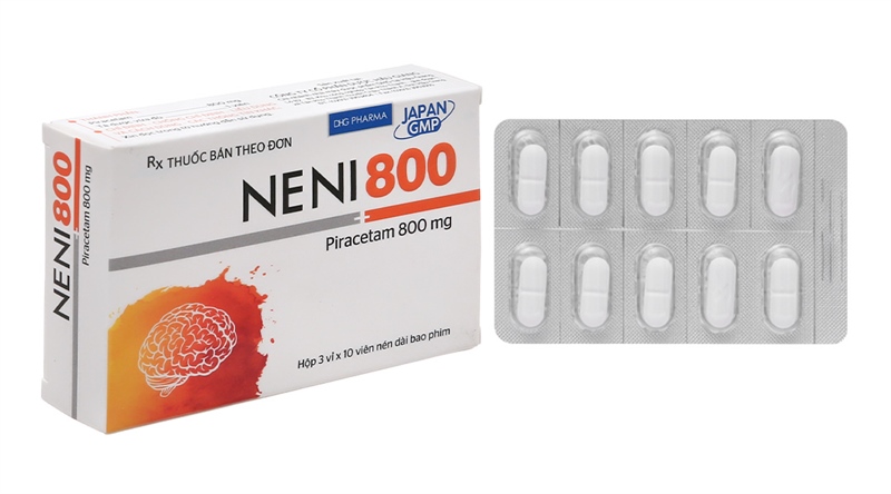 NENI 800 (Piracetam 800mg) (H*3vỉ*10viên) - Hậu Giang