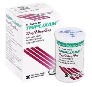Thuốc Triplixam 10mg/2.5mg/5mg Servier điều trị tăng huyết áp (Lọ 30 viên)