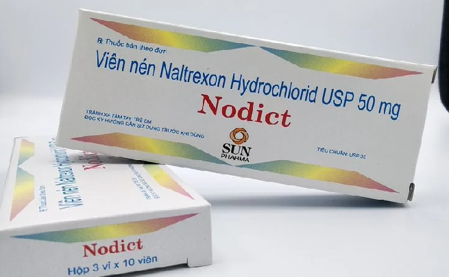 Nodict (Viên nén Naltrexon Hydroclorid USP 50mg) (Hộp 3 vỉ x 10 viên) - Sun