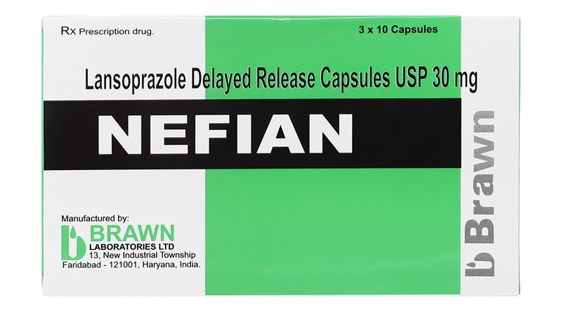 Nefian (Lansoprazol 30mg) (H*3vỉ*10viên) - India