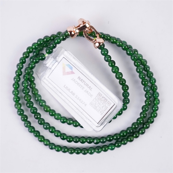 Chuỗi lục đế vương Gua 152 hạt 3.63-3.48mm (534374) KG+