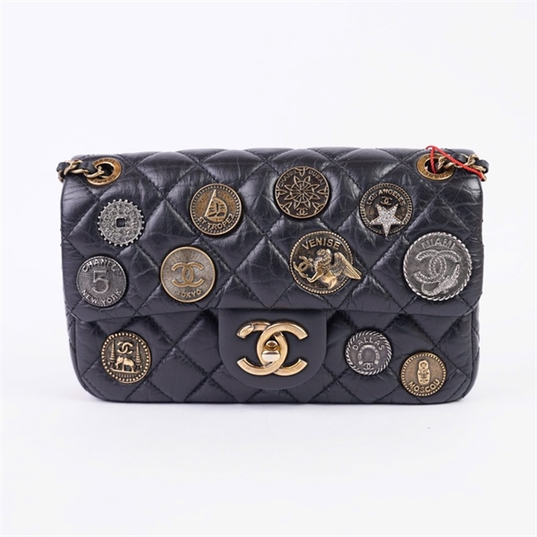Túi Chanel Charm đen (20642114) sz20 KG+