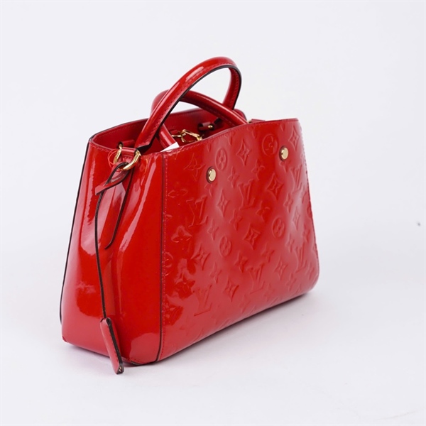 Túi LV Montaigne đỏ in hoa kèm ổ+2 chìa (CA1135) sz29 KG+