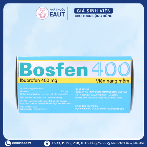 Bosfen 400 (hộp 5 vỉ x 10 VIÊN)
