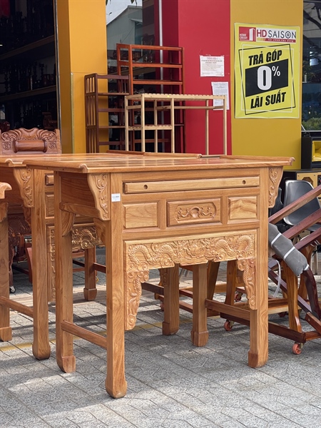 BÀN CÚNG 1T GÕ ĐỎ 107