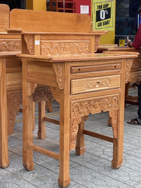 BÀN CÚNG 2T GÕ ĐỎ 127