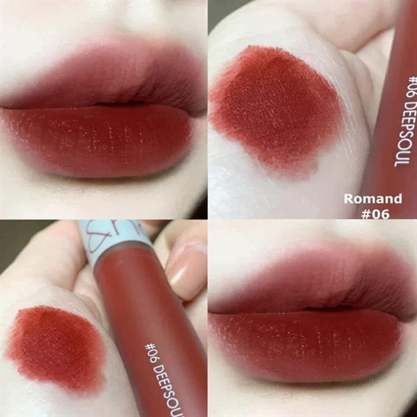 Son Kem Lì Romand Zero Velvet Tint 06 - Đỏ Nâu