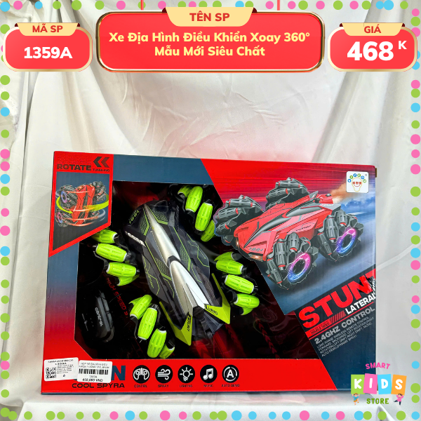 Xe Địa Hình Điều Khiển Xoay 360° – Mẫu Mới Siêu Chất