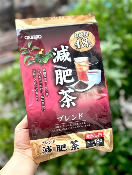 Trà thảo dược hỗ trợ giảm mỡ bụng Genpi Tea Orihiro 48 gói