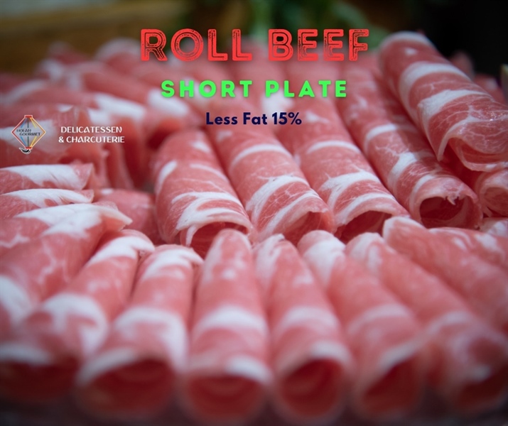 Beef FRZ - Short Plate 300 gr AUS ( Ba Chỉ Bò Cuộn )
