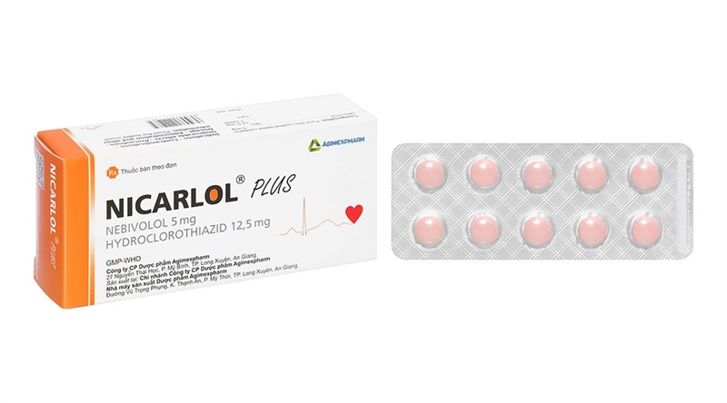 Nicarlol plus (Điều trị tăng huyết áp) (H*3vỉ*10viên) - Agimexpharm