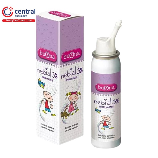 Dung dịch xịt mũi Nebianax 3% Spray Nasale 100ml - Italy