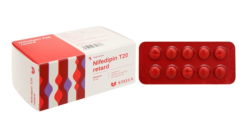 Nifedipin T20 retard (H*10vỉ*10viên) - Cty TNHH Liên Doanh Stellapharm