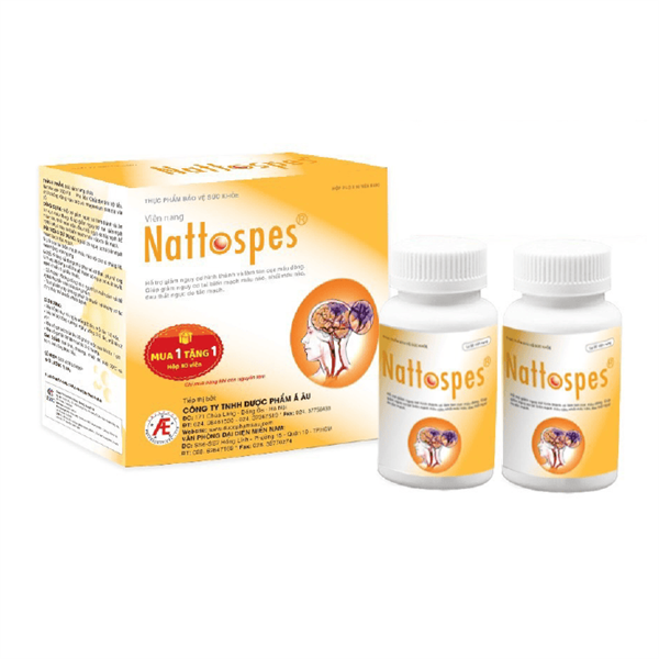 Nattospes (H*2lọ*90viên) (Combo mua 2 lọ tặng 1 hộp 3 vỉ) - NPP Á Âu
