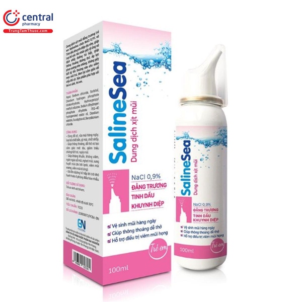 Dung dịch xịt mũi đẳng trương SalineSea Baby (Chai 100ml) - Meracine (Việt Đức)