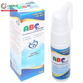 Dung dịch xịt mũi ABC Spray 70ml - Abipha