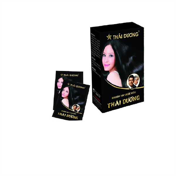 Nhuộm tóc phủ bạc dược liệu thái Dương (Hộp 5 gói x 10g) - Sao Thái Dương (Gói)