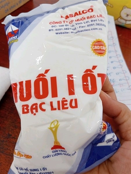Muối i-ốt Bạc Liêu basalco gói 500g