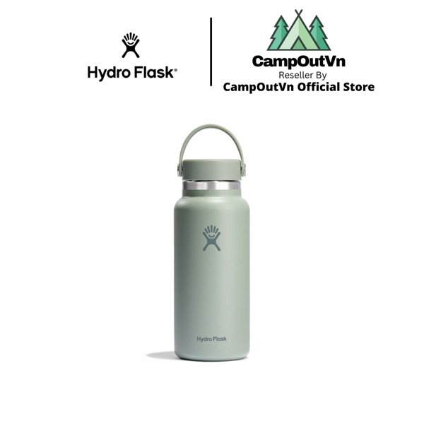 BÌNH GIỮ NHIỆT HYDRO FLASK WIDE FLEX CAP 32OZ 946 ML – W32CTS - Agave