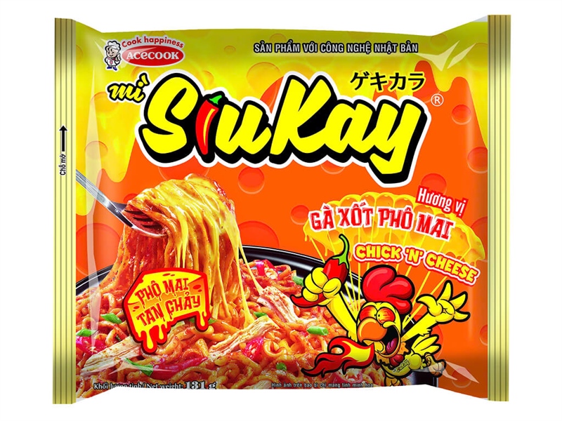 Mì gà cay phô mai SiuKay gói 131g