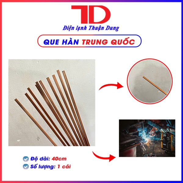 Que hàn Trung Quốc - bạc hàn sử dụng cho hàn ống đồng mới TQ (11.34kg/hộp), combo 10 (0.127kg)