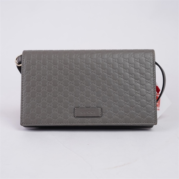 Túi GG đeo chéo xám (466507-525040) sz20 +