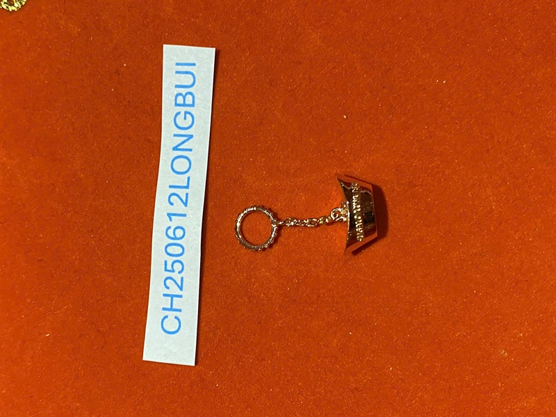 Charm móc khối vàng khắc Fugalo CH250612LONGBUI +