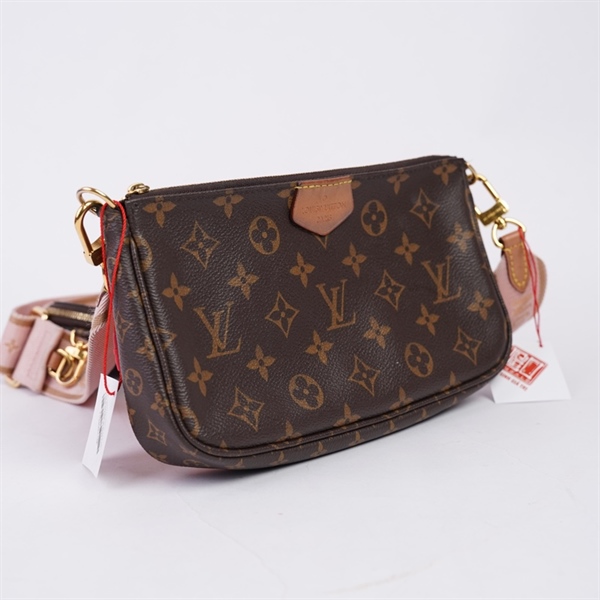 Túi LV Pochette Multi hoa nâu 2 món (TA3210) sz23 +
