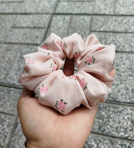Scrunchies vải đũi hàn size 13