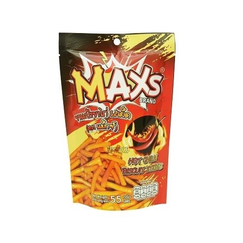 Bánh que cay - nhãn hiệu MAXs