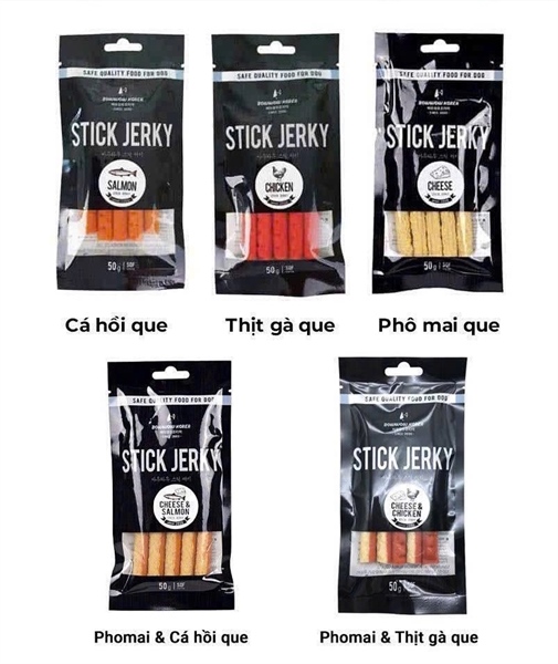 Xương gặm cho chó bowwow vị cá hồi 50g,,,