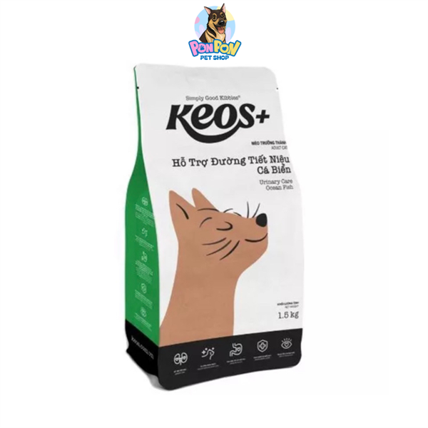 Hạt KEOS cho Mèo Hỗ Trợ Tiết Niệu gói 1.5kg