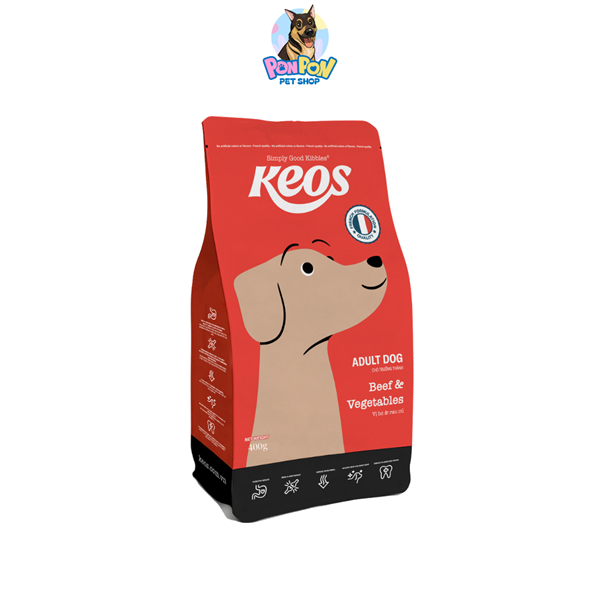 Hạt KEOS cho Chó Trưởng Thành gói 400g