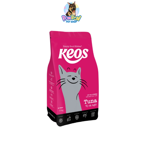 Hạt KEOS cho Mèo Mọi Lứa Tuổi gói 350g