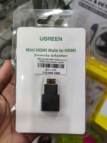 Đầu chuyển MINI HDMI (ực) to HDMI adapter Ugreen 20101