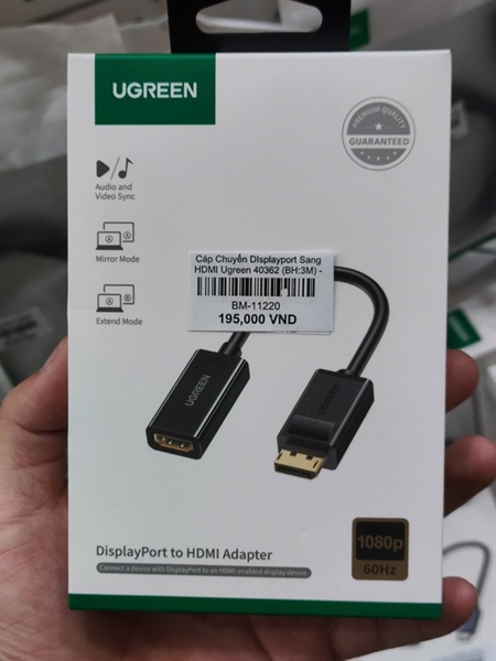 Cáp Chuyển DIsplayport Sang HDMI Ugreen 40362