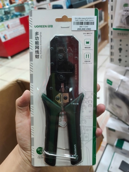Kìm bấm mạng RJ45/RJ11 Cat5, Cat5e, Cat6 Ugreen 70683