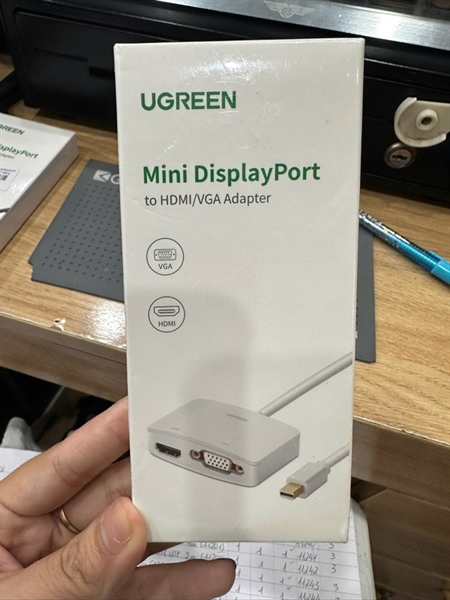 Cáp chuyển đổi Mini Displayport to HDMI và VGA chính hãng Ugreen 10427