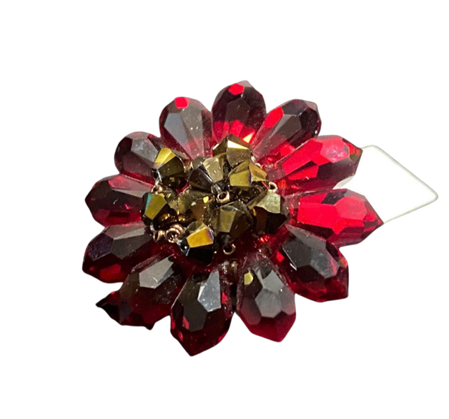 Cài áo pha lê hoa dướng dương hạt 6000M6