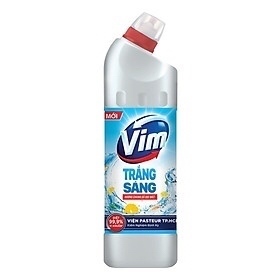 Gel tẩy rửa diệt khuẩn bồn cầu và nhà tắm Vim trắng sáng Hương chanh sả chai 880ml