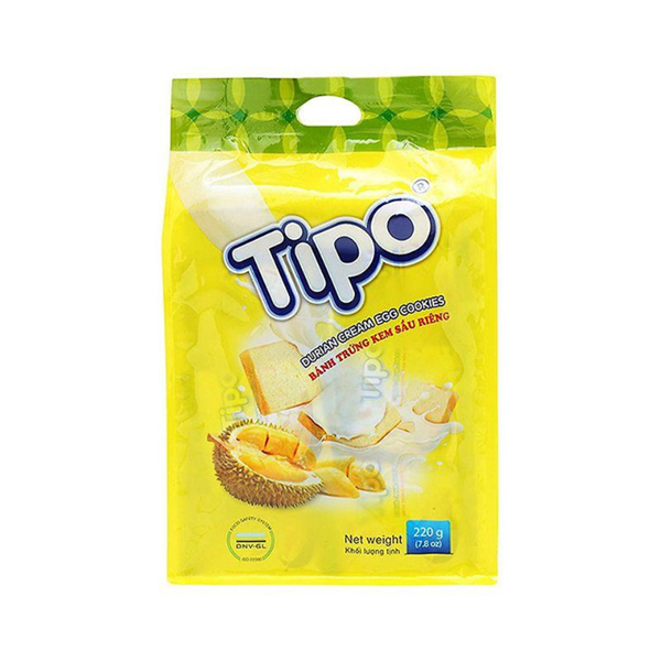 TIPO BÁNH TRỨNG SẦU RIÊNG 220G